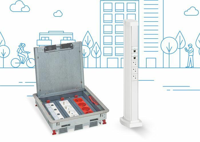 Cajas de distribucion en piso